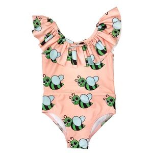 🆕🏷️ Hugo Loves Tiki Ruffle Collar 🐝 Swimsuit